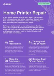 Commercial Printer Home Printer Repair Guide