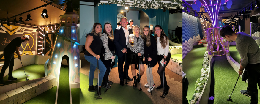 Aurora Managed Services London Office at Crazy Golf
